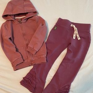 Small Shop Love: Peekaboo Beans Girls' Flared Joggers and Maville Hoodie, Size 5